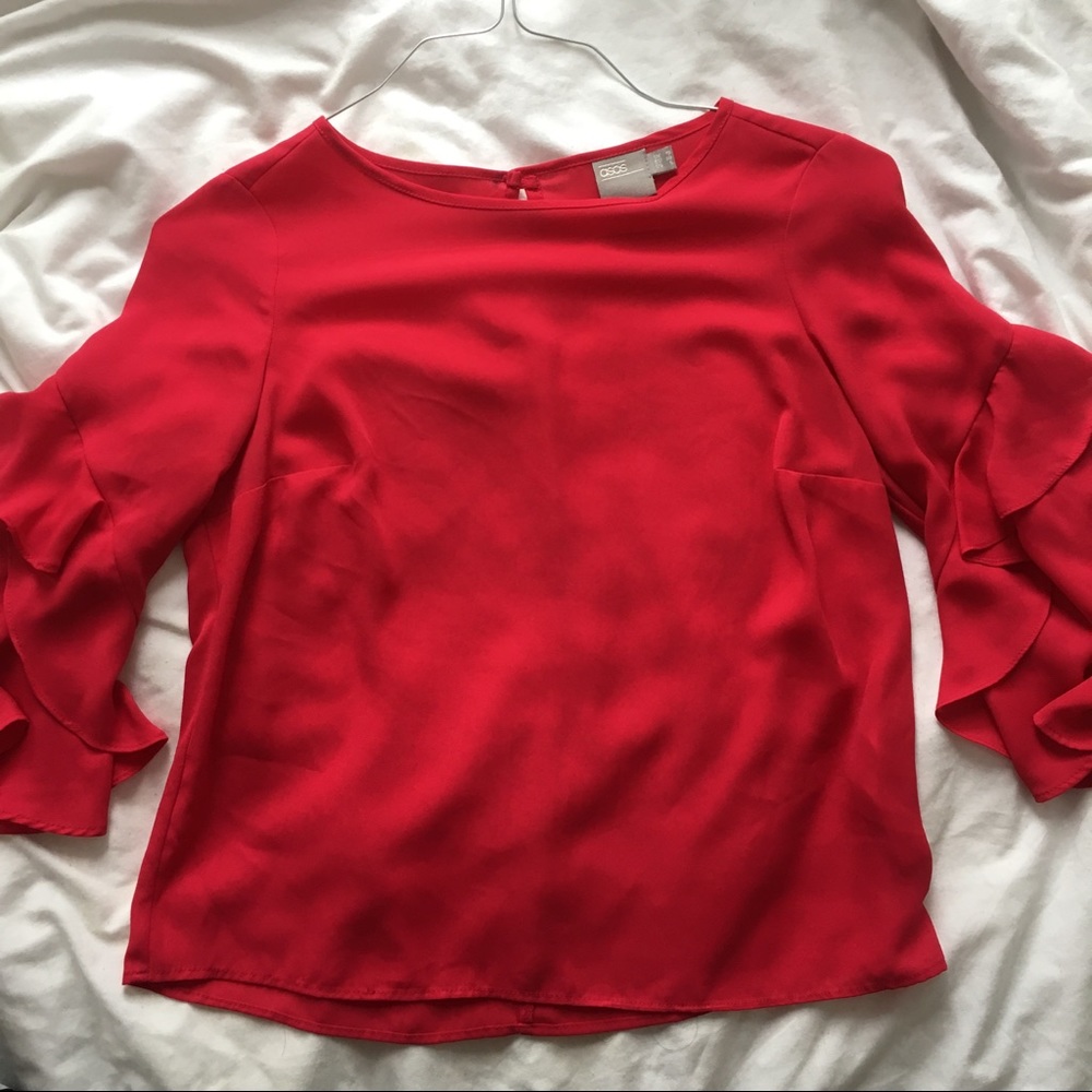 Red Zara Blouse
